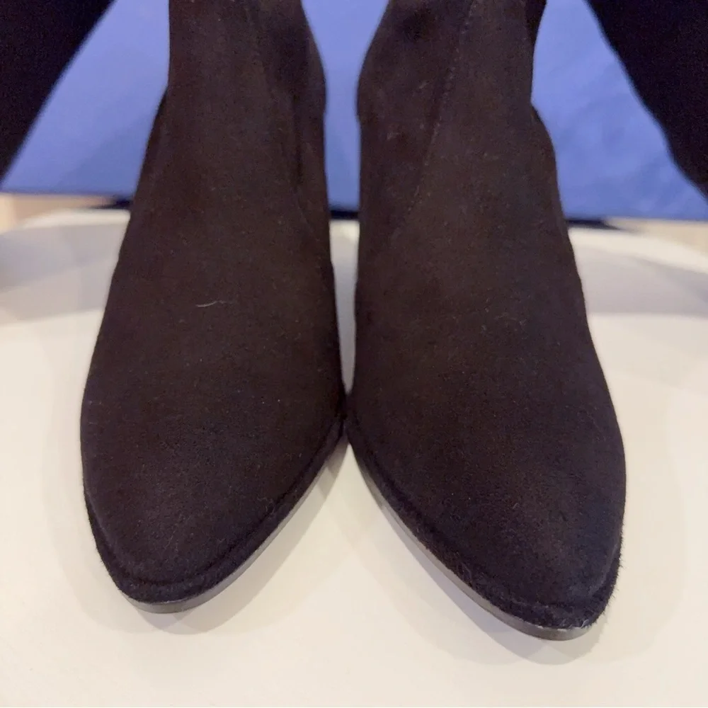 Stuart Weitzman Landmark Over-the-Knee Black Suede Boots Size 36.5/6 NIB